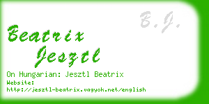 beatrix jesztl business card